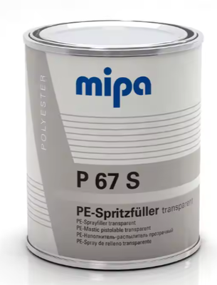 Mipa-P67S spray transparent putty